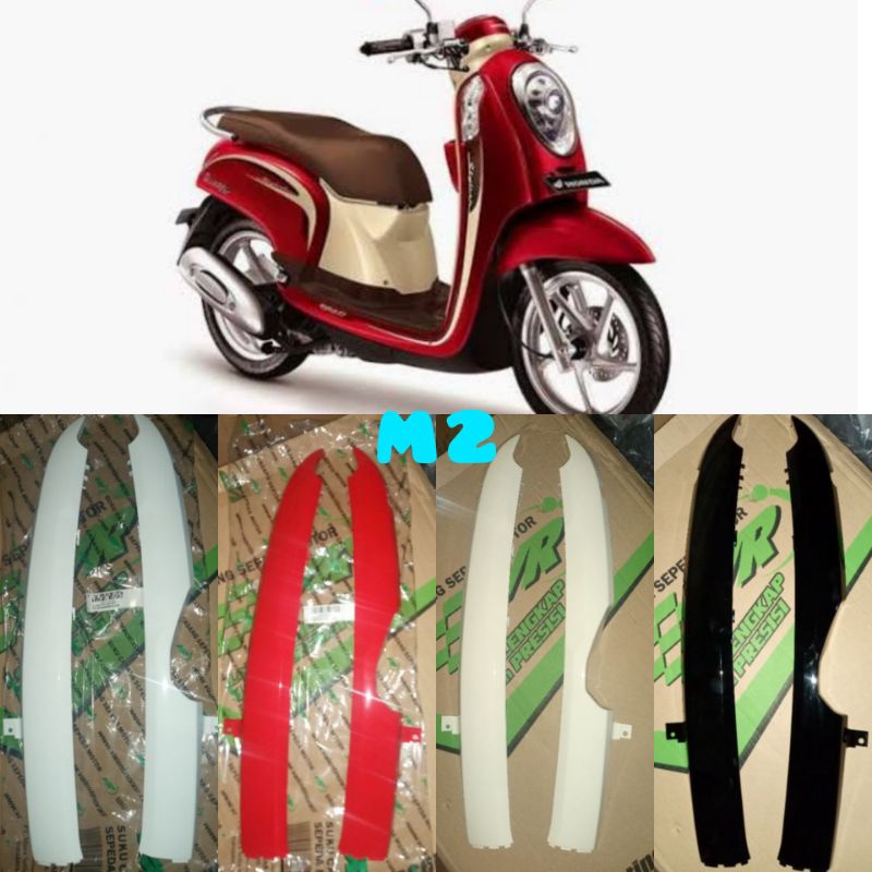 Lis List Cover Body Dek Bawah Samping Under Side Bawah Scoopy F1 2013 2016