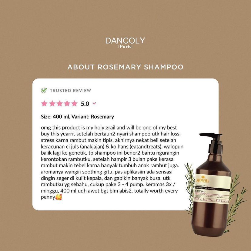 DANCOLY ROSEMARY HAIR ACTIVATING SHAMPOO