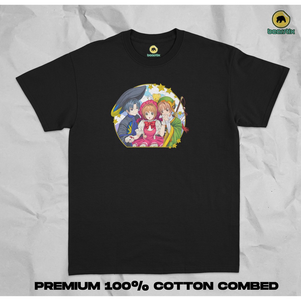 BEARSTIX - KAOS CARDCAPTOR SAKURA - BAJU SAKURA KINIMOTO - KAOS SYAORAN LI - CERBERUS - KAOS ANIME