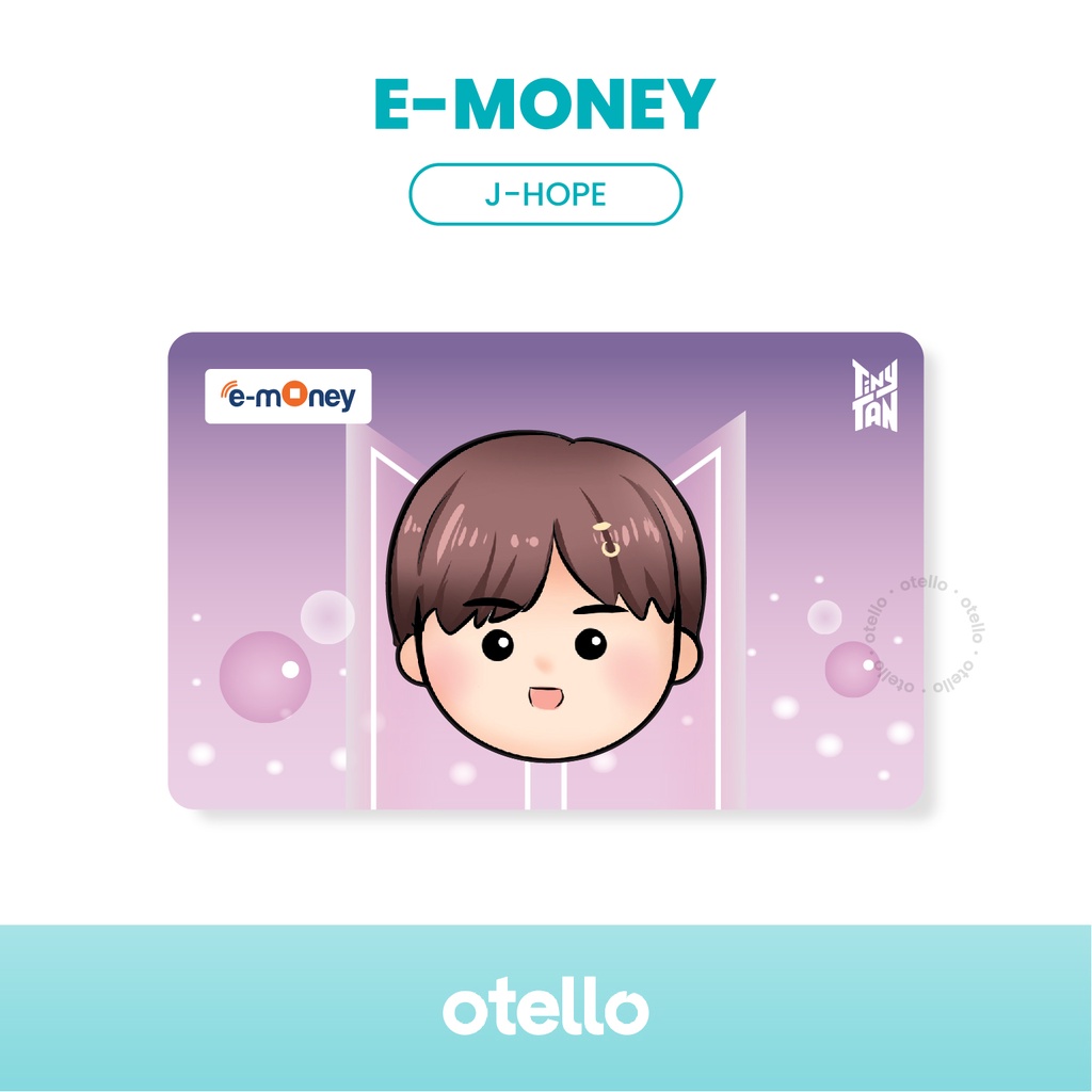 Kartu E-Money BTS Purple eMoney BTS TINYTAN Card eToll Mandiri BTS KPOP Idol Souvenir Merchandise