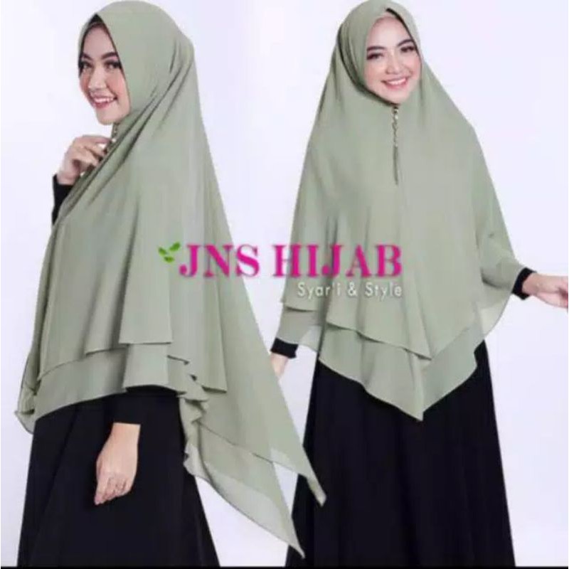 Terbaru - Khimar Syari Khimar Jumbo Khimar Ceruti Jilbab Syari Jilbab Murah Jilbab Jumbo 2 Layer