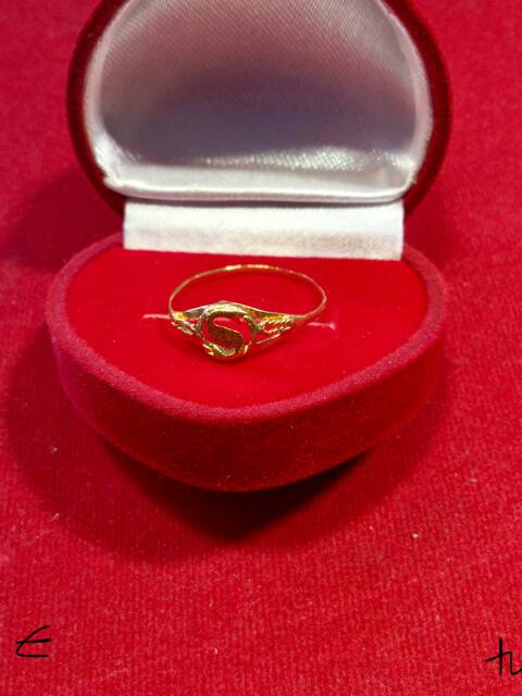 Cincin No 17 anak dan dewasa emas asli kadar 700 70% 22 1 satu 2 dua gram gold model permata cantik