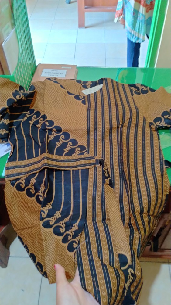 M-l-xl-xxl Batik Wanita Asj Sa Hrb026 Kenongo Kemeja Tosca Pendek