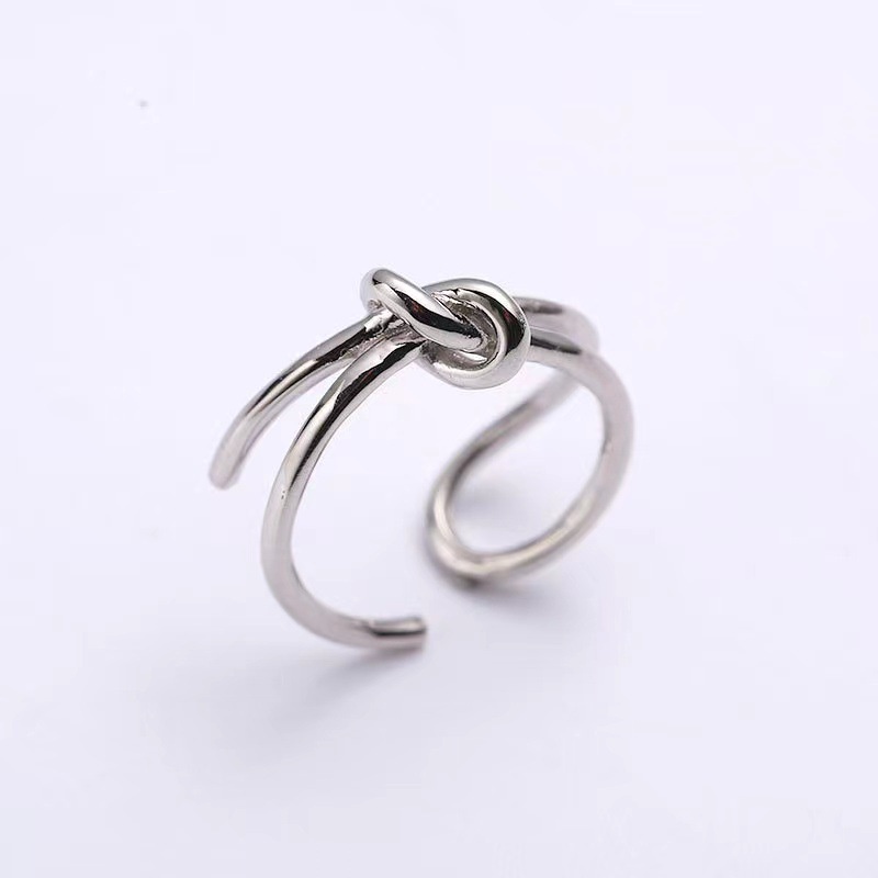 Cincin Model Simpul Bahan Alloy Untuk Wanita