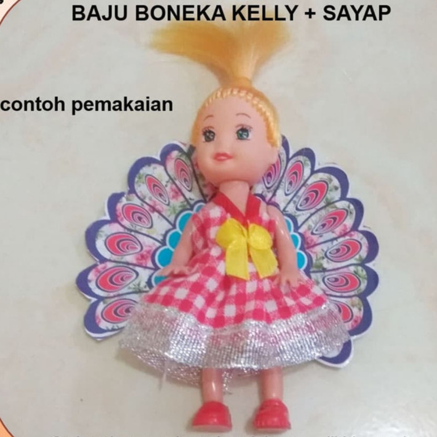 Baju Boneka Berbie Kelly Baju Merak