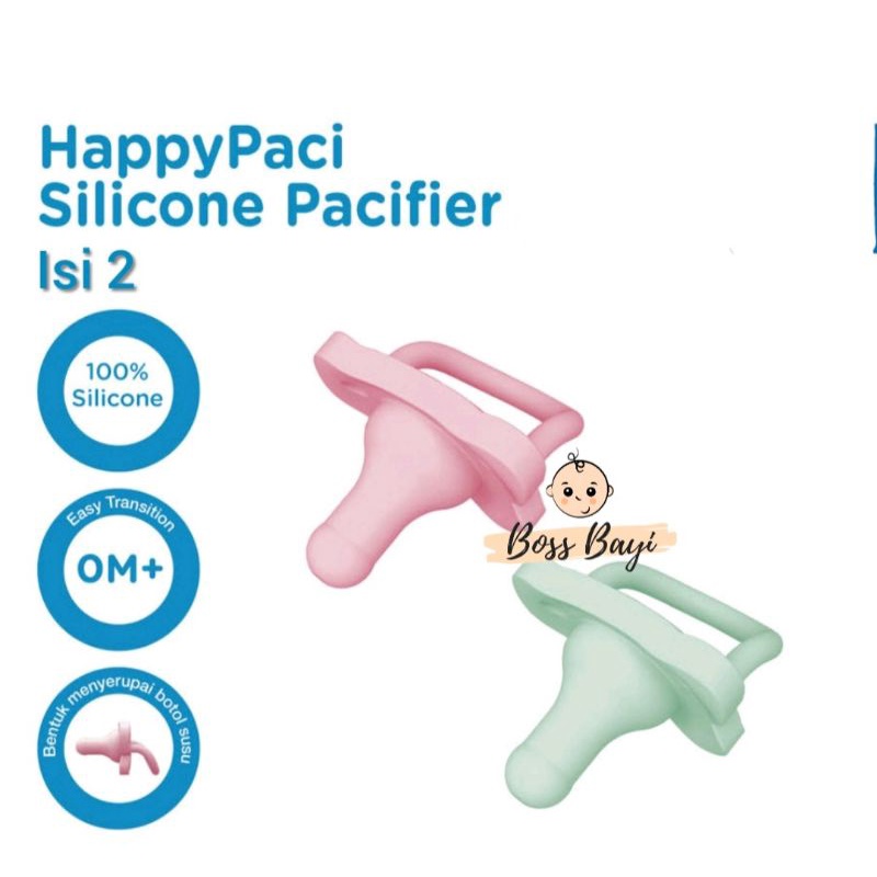 Dr.Brown's Happy Paci Pacifier - Stage 1 / Empeng Silikon Bayi 0-6bulan