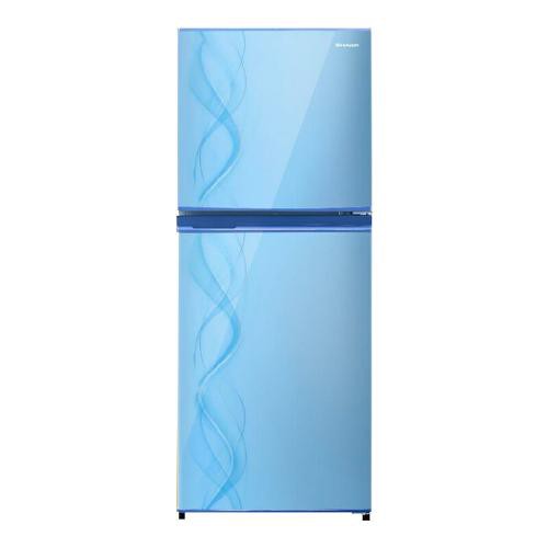 SHARP SJ 237 ND AB / AURORA BLUE KULKAS LEMARI ES 2 PINTU / SJ237NDAB