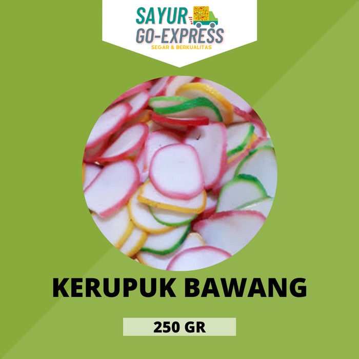 

kerupuk bawang mentah segar