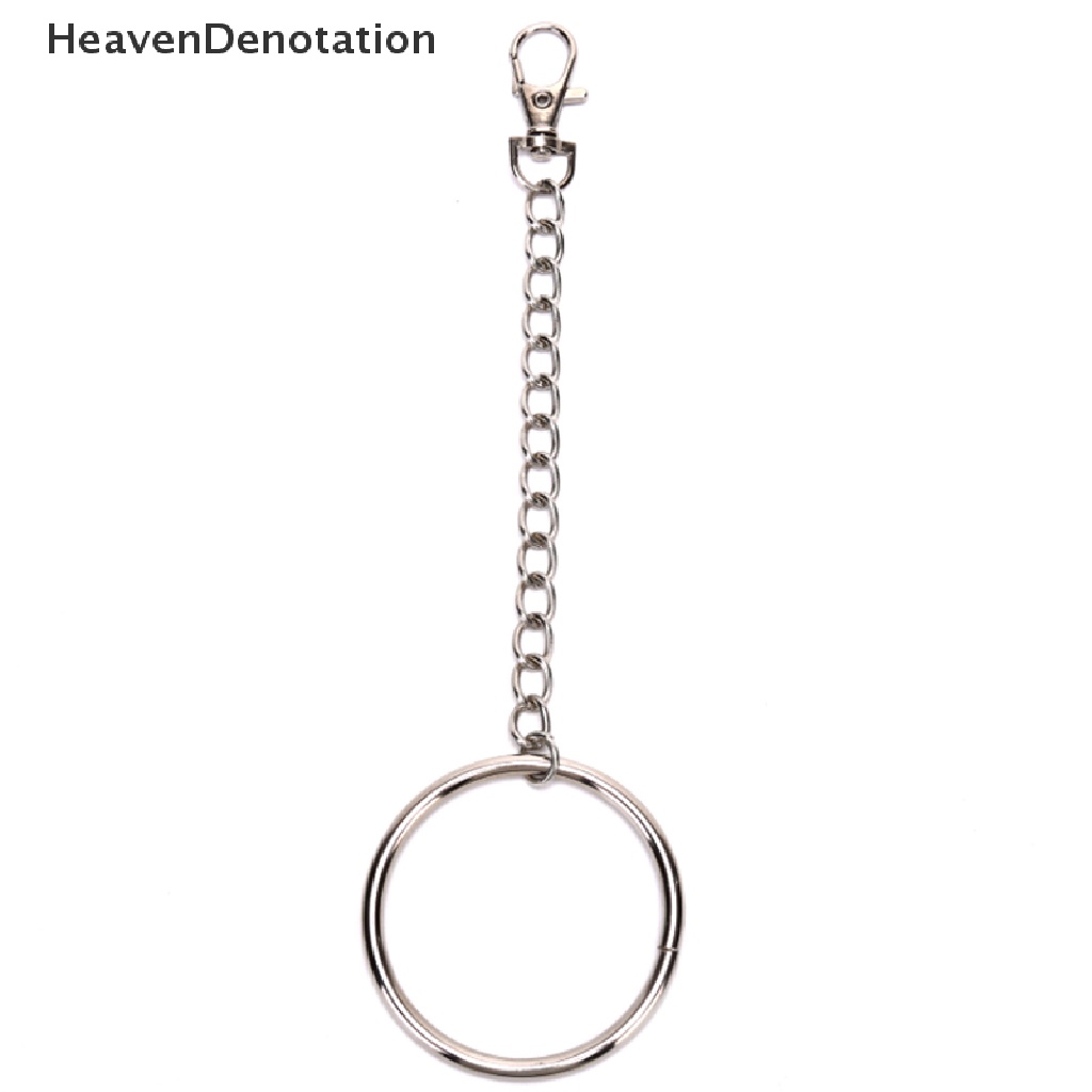 [HeavenDenotation] 20cm Long Metal Wallet Chain Belt Rock Hipster Pant Jean Keychains Big Ring Punk