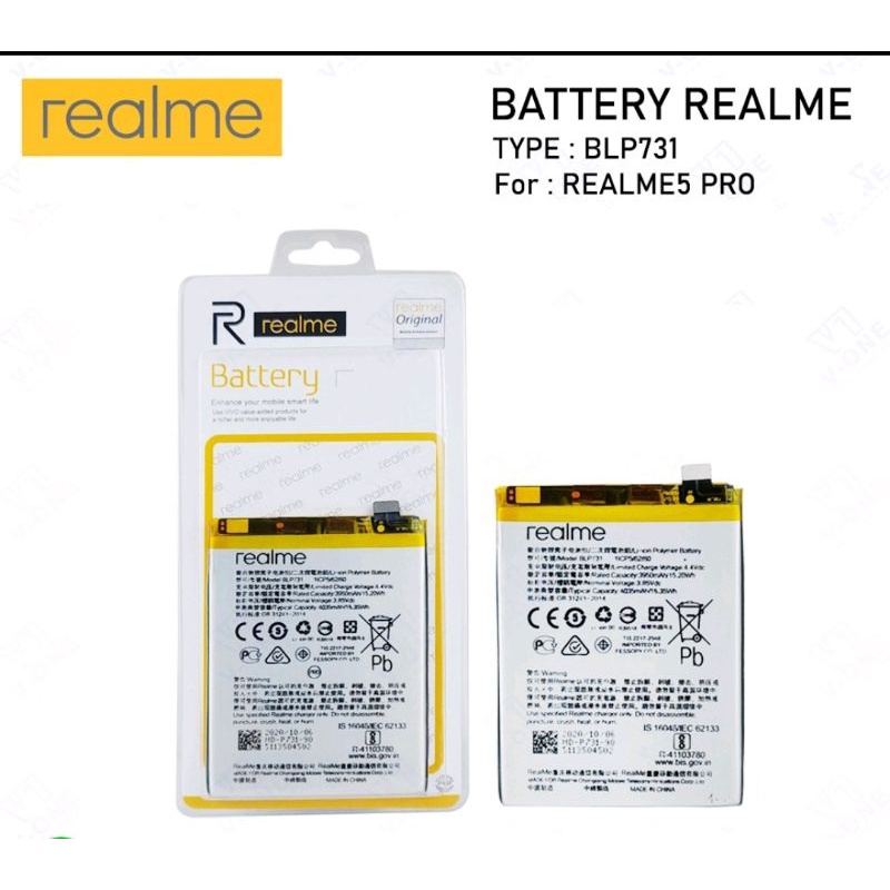 BATERAI BATRE FOR REALME 5 PRO BLP731 BATTERY