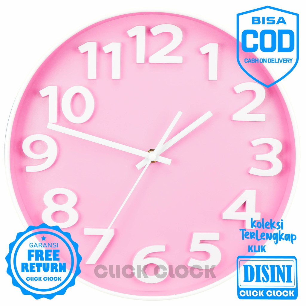 Jam Dinding Dekorasi Rumah Sweep Movement Jamdinding 30 Cm Bagus Wall Clock KIKAI XYM2738