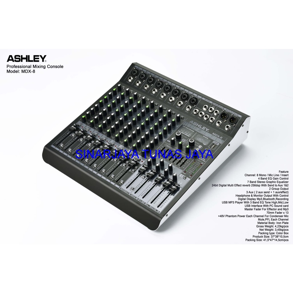 Mixer Ashley MDX 8 - 8 channel Original