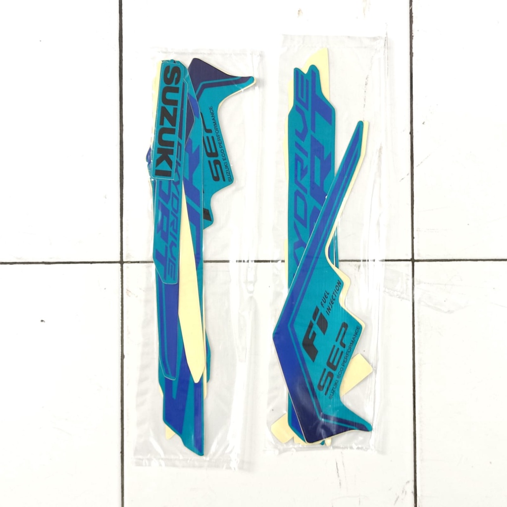 Stiker Bodi Lis Body Striping Skydrive Sport Fi Blue