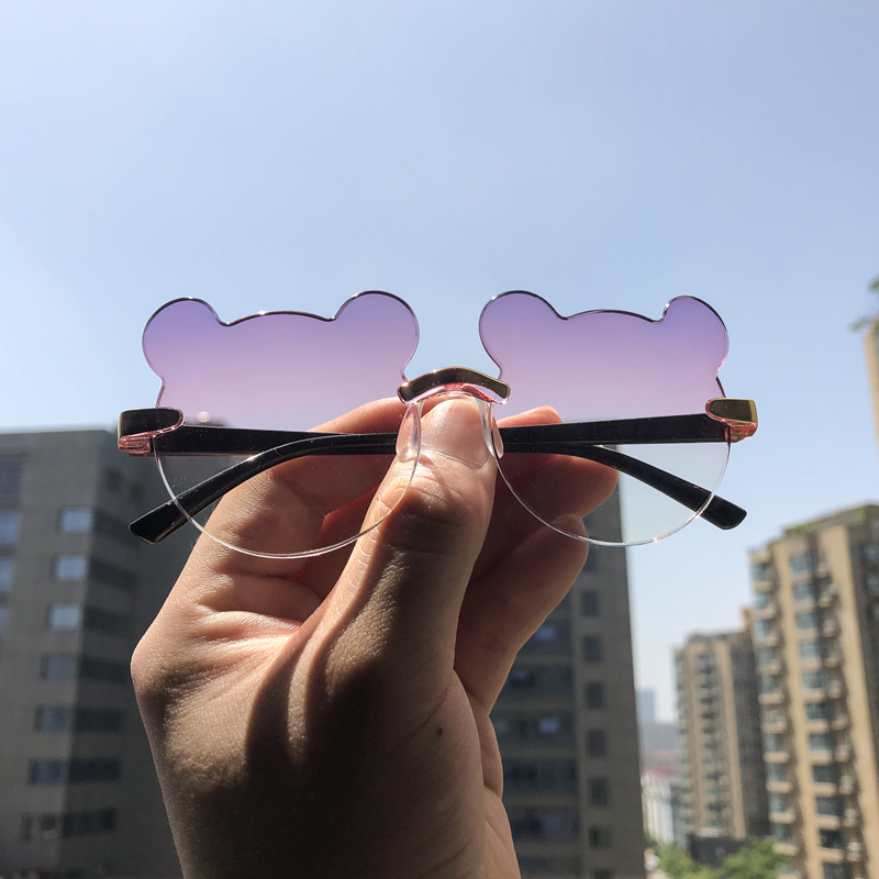 (YUZHU) COD kacamata hitam anak-anak bear shape kacamata hitam korea gaya sunglasses