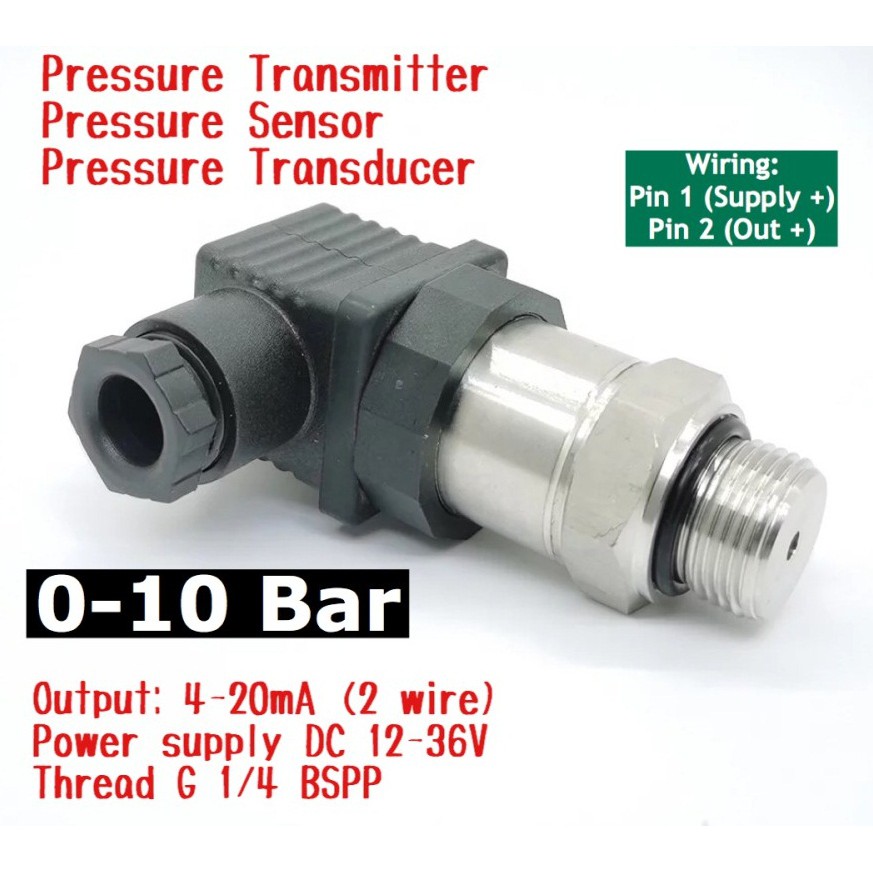 Pressure Sensor Transducer Transmitter 0-4Bar Output