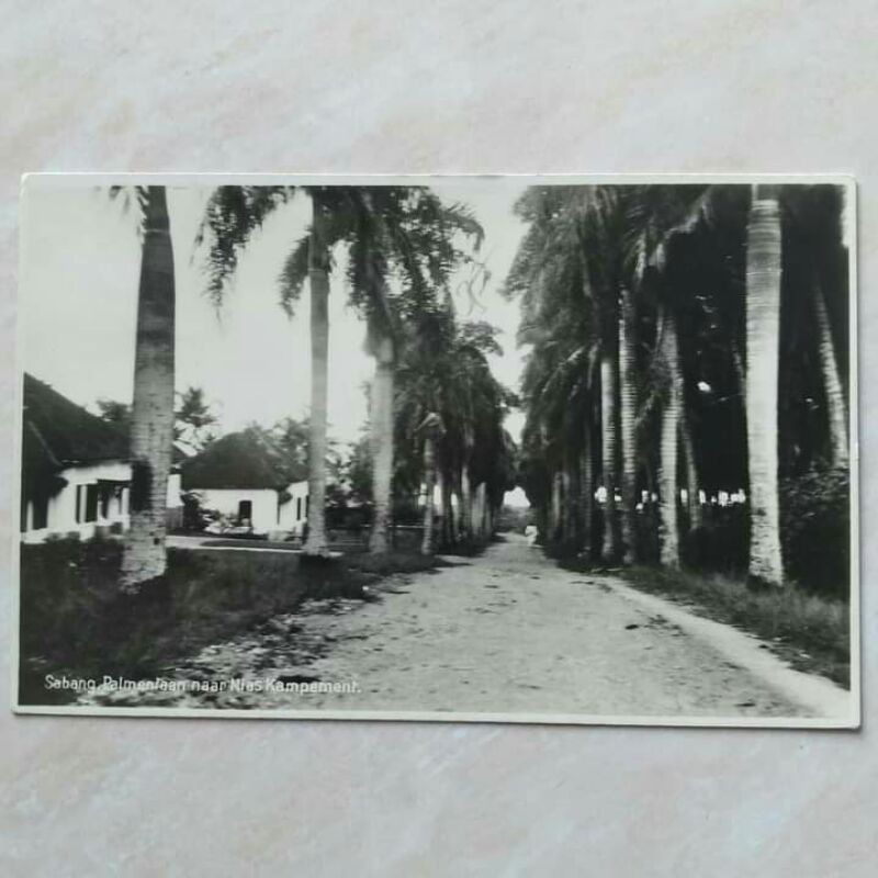 Kartu Pos Kuno Asli Era Hindia Belanda Foto Sabang Panmenlaan naar Nias Kampement Tahun 1900-1920an