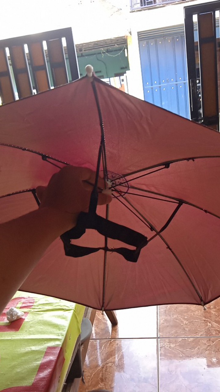 Payung Topi Untuk Anak Anak Atau Dewasa / Payung Kepala Hujan Melindungi Simple Tanpa Gagang