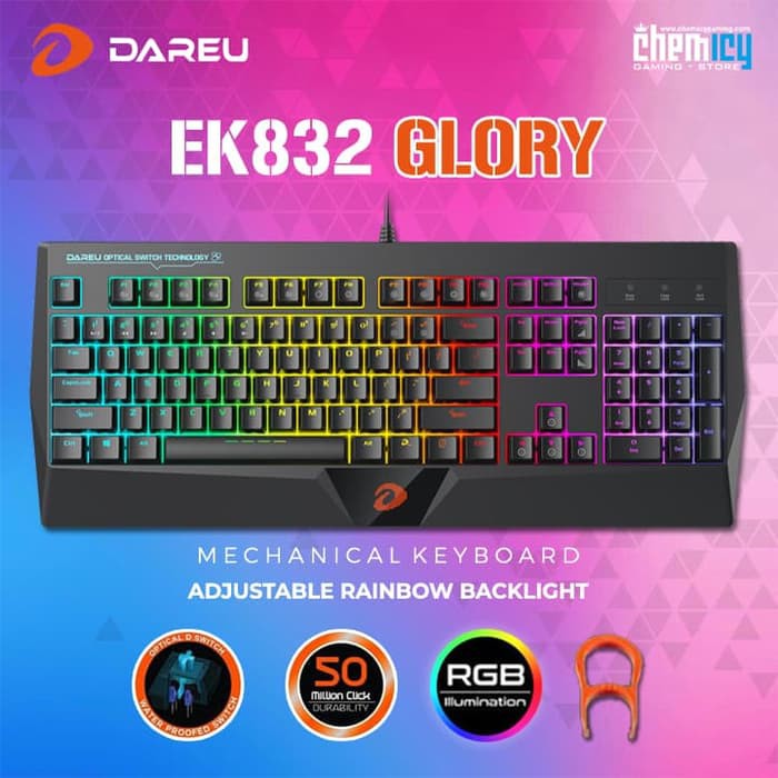 Dareu EK832 Glory Fullsize RGB Mechanical Gaming Keyboard