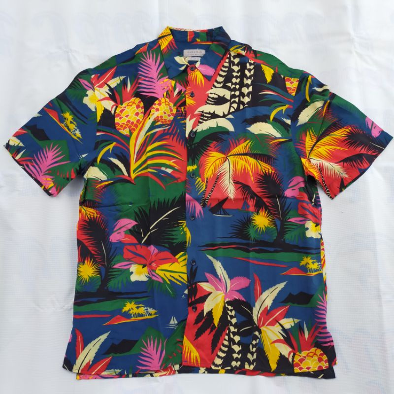 kemeja hawai zara man second bekas preloved