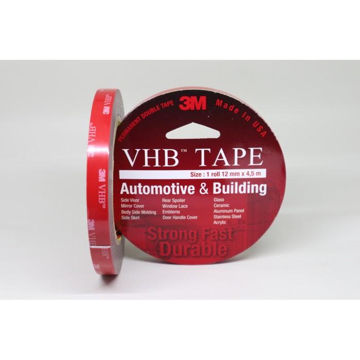 

Double Tape 3M VHB ORIGINAL 12mm x 4,5m Dobel Tip Perekat Car Mobil Otomotif automotive Best Seller