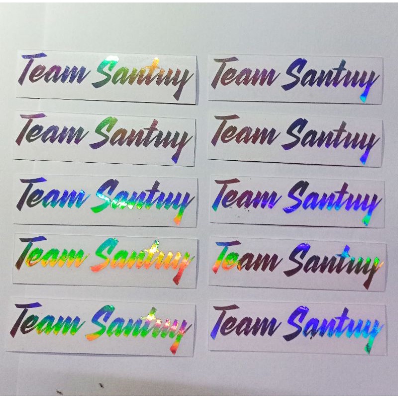 Sticker Stiker Motor Cutting Team Santuy