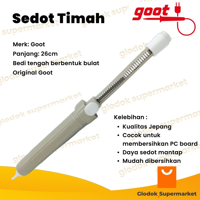 Sedot Timah Goot GS104 Desoldering Pump GD-104 Penyedot Timah Panjang 26cm