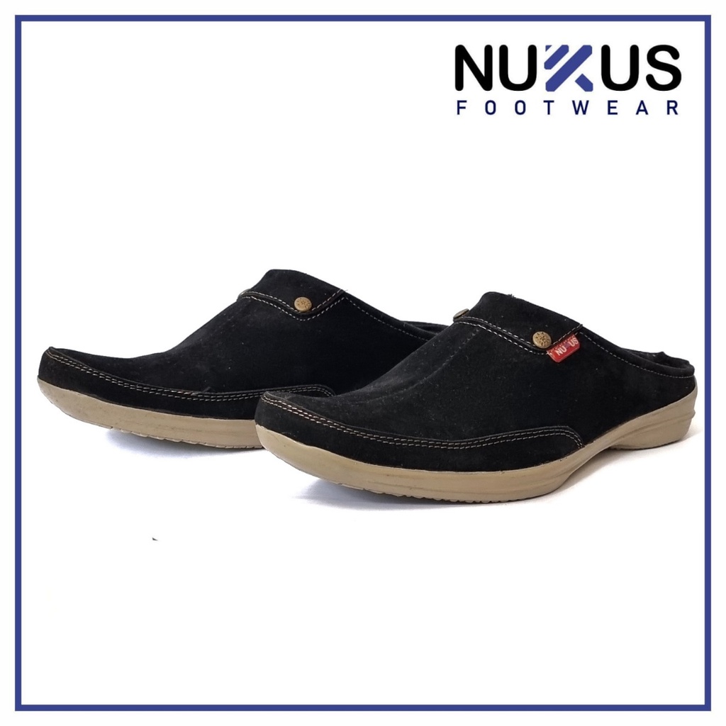 Sandal Selop Pria Slop Bustong Nukus Pria Hitam - SL FDY 01