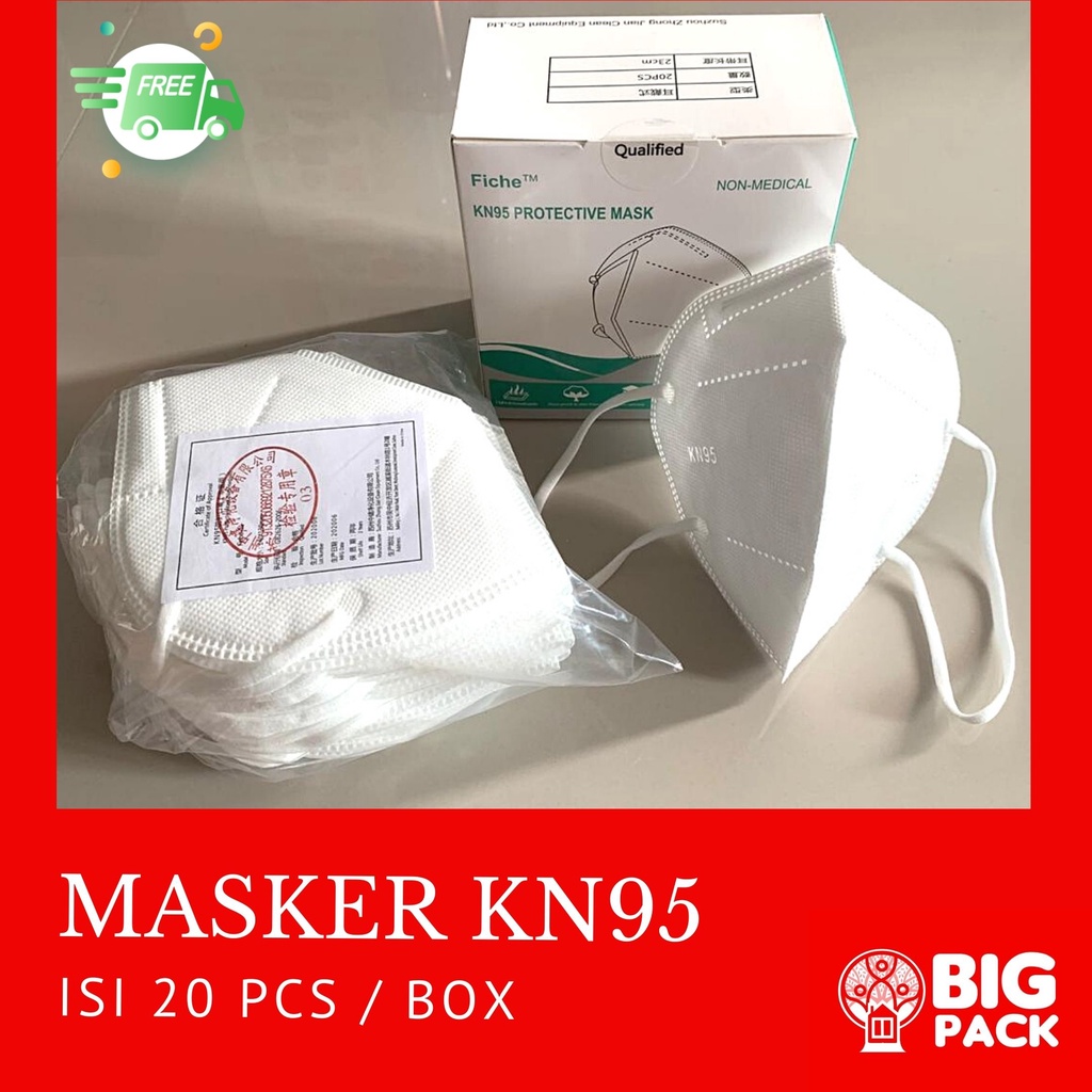 Masker KN95 Earloop - 1 box isi 20 pcs MURAH