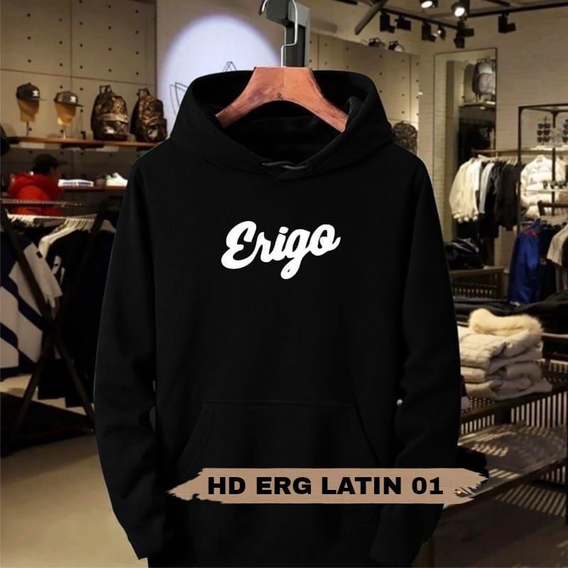 Hoodie Distro Erigo latin/Hoodie Erigo terbaru/Hoodie cowok cewek