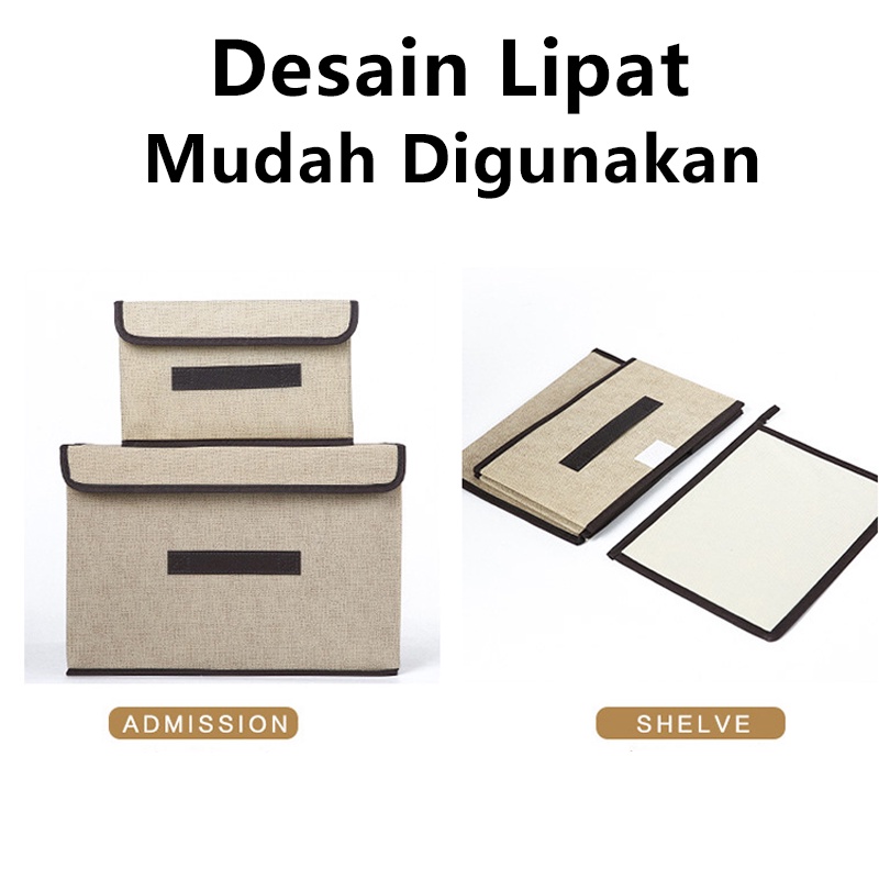 Storage Box   2 IN 1 Tempat Penyimpanan Serbaguna  Baju/Mainan Kotak Organizer Multifungsi