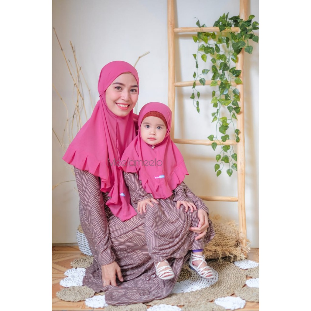 hijab couple ibu dan anak hijab instan hijab renda lucu