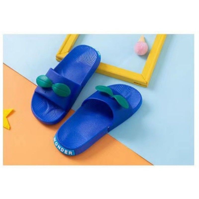 Medan Termurah KD046 Size 24-35 Sendal anak perempuan jelly daun import