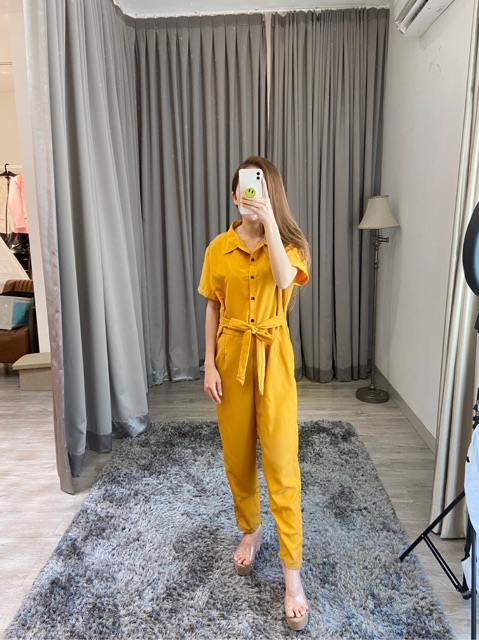 Jumpsuit casual wanita panjang  lengan pendek / jumpsuit busui ( K 456  )