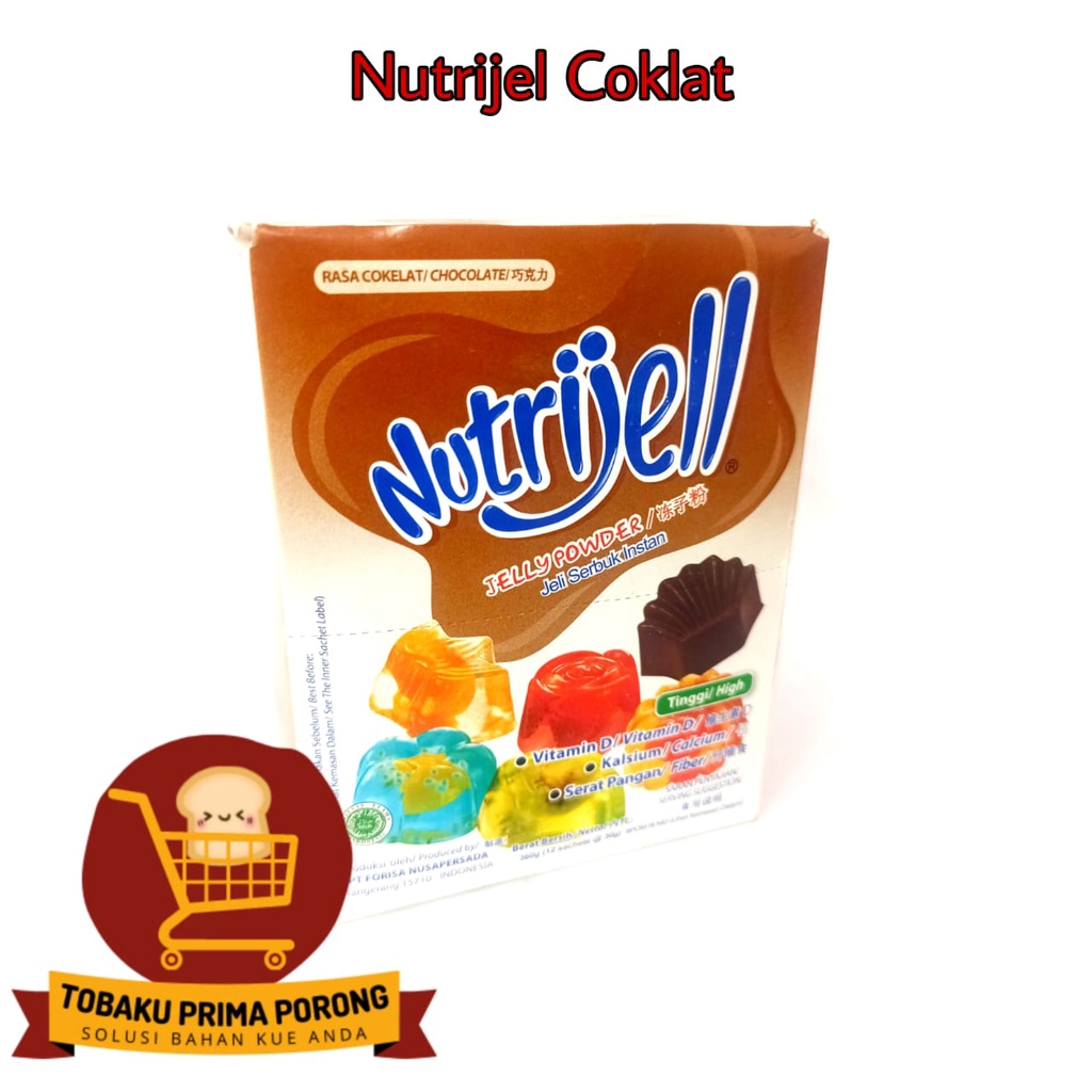 

NUTRIJEL - JELLY POWDER COKLAT 1 PAK ISI 12 SACHET