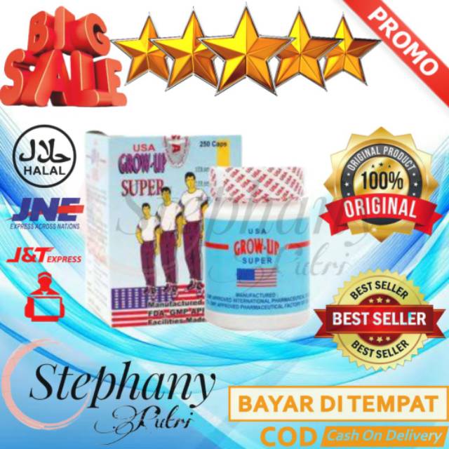 Grow Up USA Asli Obat Herbal Peninggi Badan