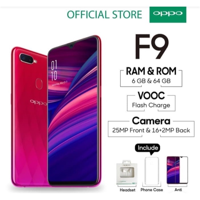 Oppo f9 ram6GB