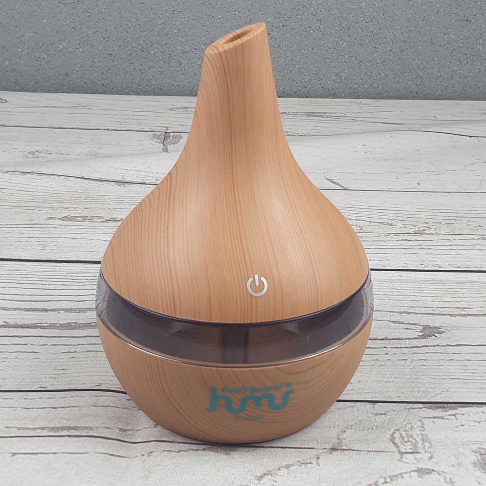 Air Humidifier Ultrasonic Humi Kbaybo KH98 Diffuser Aromatherapy Wood Grain 300ml-Coklat Muda