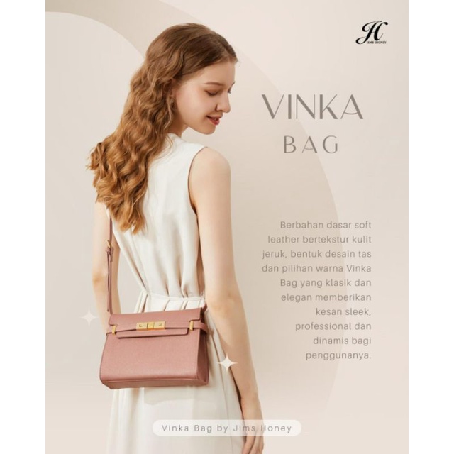 Vinka Bag jims honey original tas selempang wanita realpic cod free box tas kerja official store