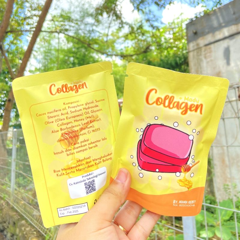 MAMA REZKY SABUN COLLAGEN MADU MENCERAHKAN BPOM