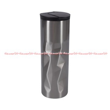 Kris Tumbler Stainless Steel Spiral 450ml Tempat Minuman Tambler Silver