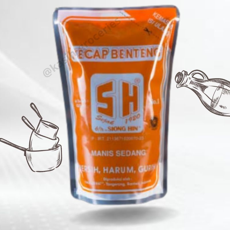 

Kecap SH / Kecap Benteng / Kemasan Isi Ulang 620ml