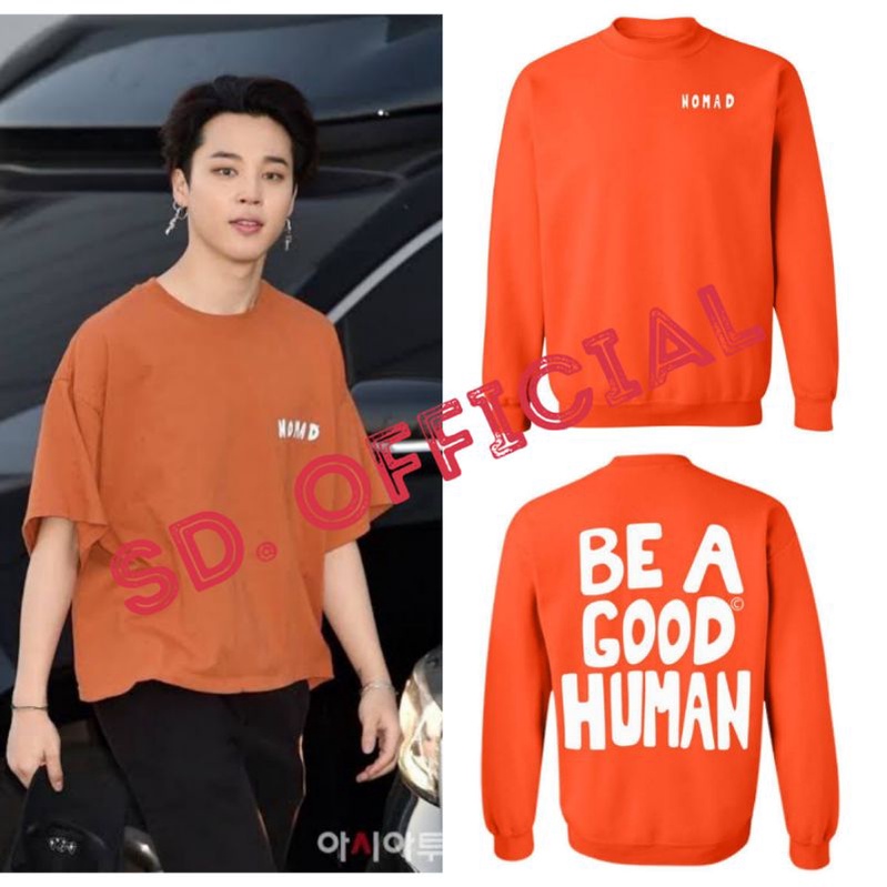 Sweater Basic BTS Jimin Nomad Bea Good Human ©  Oren