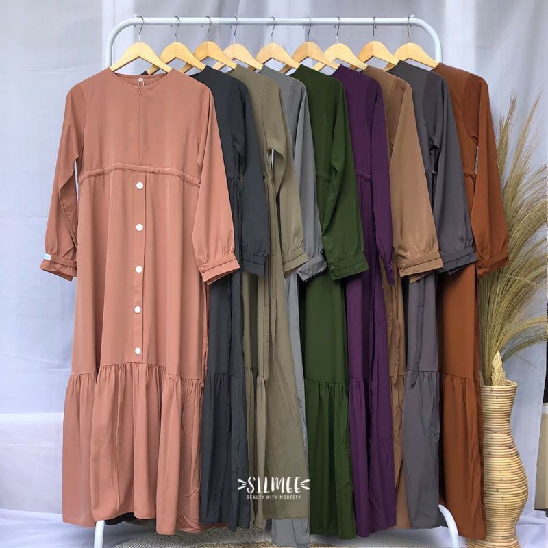 PROMO Faiha Dress set Syasa Khimar by Silmee Indonesia