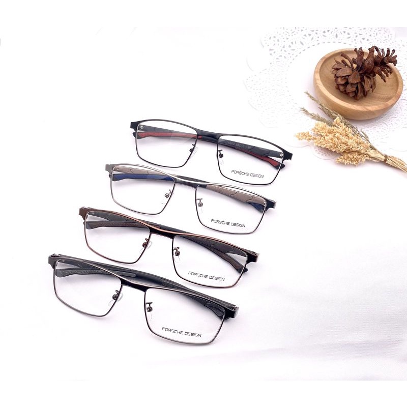 Freme Kacamata Pria bahan titanium dengan batang freme di lapisi fer yang membuat tidak mudah patah 
