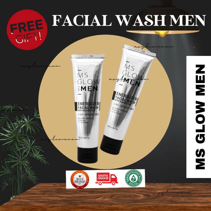 MS GLOW FOR MEN FACIAL WASH PEMBERSIH WAJAH