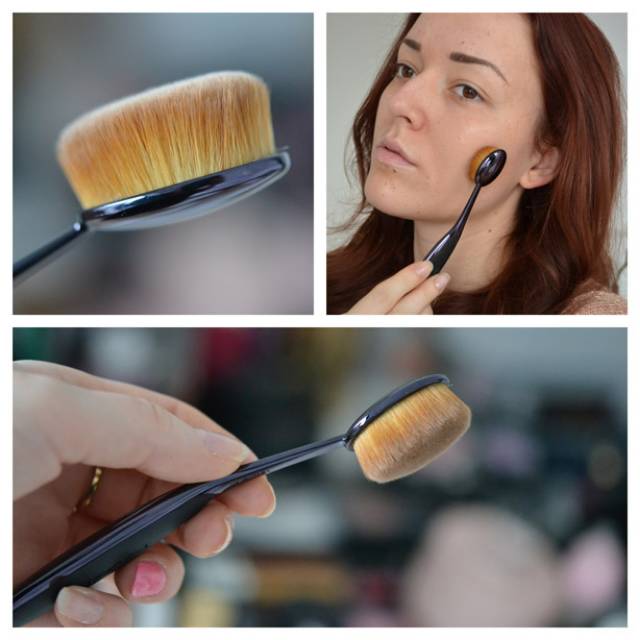 MAC OVAL BLENDING FOUNDATION BRUSH- MAC OVAL BRUSH - KUAS OVAL FOUNDATION BLENDING MAKE UP