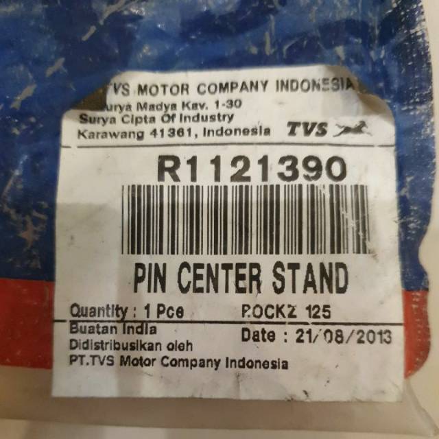 As jagang tengah neo/rocks TVS (pin center stand)