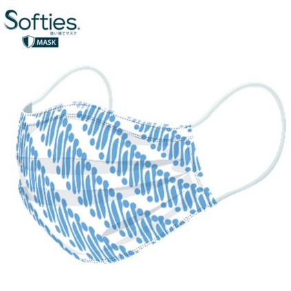 Masker SOFTIES ( Dewasa isi 5 mask ) 3ply Earloop Daily (no.144)