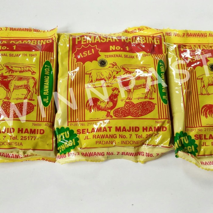

Instan-Masak-Bumbu- Bumbu Masak Pemasak Kambing No.1 Ramuan Gulai Selamat Majid Hamid -Bumbu-Masak-