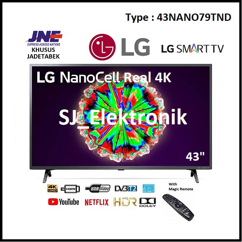 LED TV LG 43 Inch 43NANO79TND - 43NANO79 NanoCell Real 4K UHD SmartTV